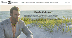 Desktop Screenshot of martinfreemanclothing.com
